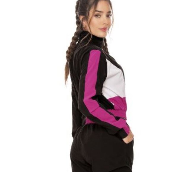 New Women's Running Jacket Size Small Fuchsia - Picture 3 of 3
